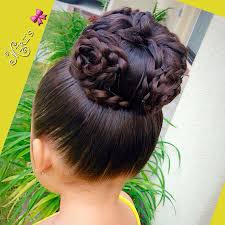 bun flowers hair style for little girls hair styles kids hairstyles hair