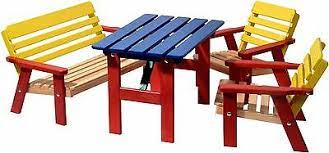 Jan 01, 2021 · mit etwas handwerklichem geschick kann man die garten kindersitzgruppe holz auch selber bemalen und sich ganz nach der lieblingsfarbe des kindes orientieren. Bunte Sitzgarnitur Fur Kinder Kindersitzgruppe Garten Kindersitzgarnitur Holz Ebay