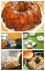 In the video i said you need 2 packages of the biscuits,,, you only need 2 cans!! Monkey Bread Whatcha Need 1 2 Cup Sugar 2 Cans Pillsbury Grands Homestyle Biscuits 1 Cup Tightly Packed Brown Sugar 1 T Cinnamon Pull Apart Bread Food Recipes