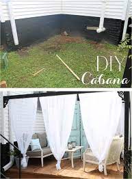 Diy Outdoor Cabana With Curtains Brooklyn House Elizabeth Burns Design Raleigh Nc Interior Designer Outdoor Cabana Diy Outdoor Outdoor Diy Projects