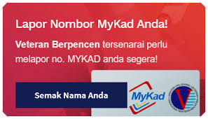 Jhev Atm Makluman Senarai Nama Veteran Atm Berpencen Yang Perlu Mengemaskini Nombor Mykad Ke Jabatan Hal Ehwal Veteran Atm Jhev Atm Kepada Para Veteran Atm Berpencen Seperti Nama Dan Nombor