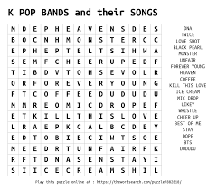 Play Word Search Puzzles On Line Including This One More At Https Thewordsearch Com Bts Book Instagram Words Pop Bands
