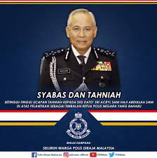 The royal malaysia police (pdrm) today announced the transfer and adjustment exercise involving its 18 senior officers, effective aug 1. Balai Polis Gerik Syabas Dan Tahniah Kepada Dig Dato Sri Acryl Sani Haji Abdullah Sani Di Atas Pelantikan Sebagai Timbalan Ketua Polis Negara Yang Baharu Facebook