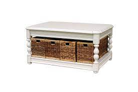Store clutter away without sacrificing style with the wayborn rectangular coffee table with storage. 22 Well Designed Coffee Tables With Basket For Storage Home Design Lover
