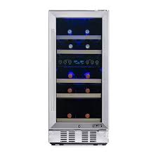 Feb 15, 2021 · moreover, this wine fridge is designed with a front venting compressor and a reversible door with a lock so you can easily squeeze it in your kitchen or wine cellar. Newair 15 Built In 29 Bottle Dual Zone Compressor Wine Fridge Stainless Steel Recessed Kickplate Stainless Steel Nwc029ss01 Best Buy
