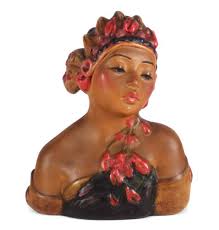 Vintage Richard Chalk Ceramic Dolls Wall Art