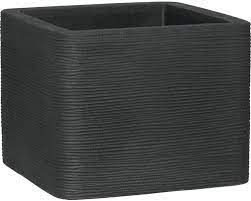 Pflanztopf geli anthrazit viereck : Pflanztopf Geli Rillen Kunststoff 50x50x39 Cm Anthrazit Bei Hornbach Kaufen