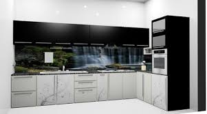 It has less adornment but it plays with lines and fabulous textures and materials. Aamphaa Double Colour Kitchen Cabinets Rs 1950 Square Feet Aamphaa Projects Id 3979755233