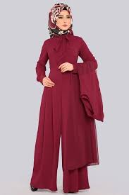 Modaselvim Bugune Ozel Sifon Yelekli Tesettur Tulum Mdh6537 S Bordo Moda Yelek Tulum