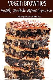 Healthy No Bake Vegan Brownies Recipe Prune Recipes Healthy Baking Vegan Brownie