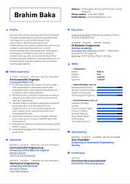 This means that if you choose this computer science student resume format, you will be able to write a recruiter's preferred resume type. Environmental Engineer Resume Example Kickresume