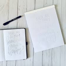 Digital calligraphy practice pdf download! How To Design A Hand Lettered Quote Kelly Creates