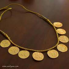 Lakshmi Haar Antique Gold Jewelry Indian Gold Jewelry Fashion Gold Jewellery Design Necklaces