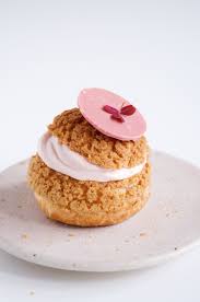 Choux Au Craquelin With Raspberry Cream And Raspberry Caramel Surprise Julie Marie Eats Desserts Cream Puff Recipe Cakes That Look Like Food