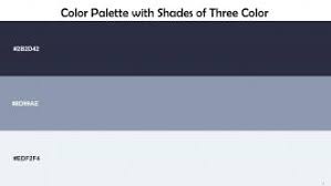 Color Palette With Five Shade Ebony Clay Bali Hai Mystic PPT PowerPoint