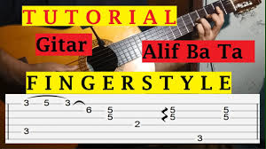 Petakanlah dengan arif selingkar jalan arah matahati. Tutorial Alif Bata Fingerstyle Tab Yank Wali Bag 1 Youtube