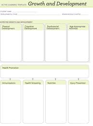 Some of them can be used at any age, and some are used based on your child's . Actielearning Templae Growth And Development Student Name Developm