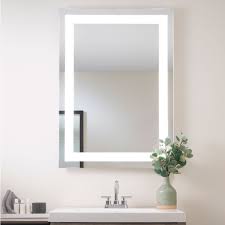Lighted vanity mirror with storage. Seura Lighted Vanity Mirrors