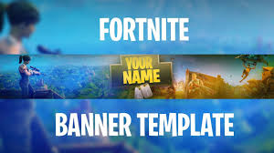 Players can always edit and customize the icon and color. Free Fortnite Banner Template How To Edit Youtube