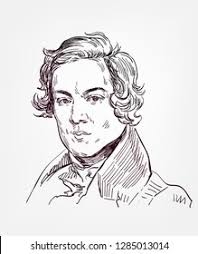 Robert Schumann Vector Sketch Portrait Illustration Stock Vector (Royalty  Free) 1285013014