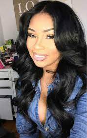 Middle Part Wavy Long Hairstyles Wigs For Black Women African American Wigs Lace Front Wigs Human Hair Wigs Hair Styles Long Hair Styles Hair Waves