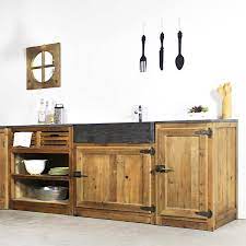 Maybe you would like to learn more about one of these? Meuble De Cuisine 1 Porte Poignees Frigo Champetre Made In Meubles
