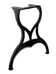 Vintage Industrial Brooklyn Ny Ductile Cast Iron Table Legs Base Set Of 2