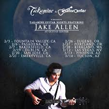 So today i went to the guitar center in emeryville california if you want to find a space to park your car, then go there. Bandsintown Jake Allen Tickets Guitar Center Feb 05 2019