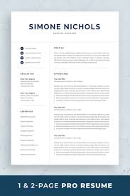Professional Resume Template For Word Pages Executive Etsy Resume Template Word Resume Template Professional Resume Template