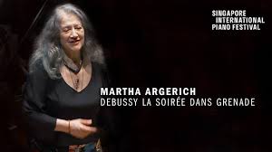 With her broad and varied repertoire, carefully chosen and never conformist, martha argerich has dominated the piano world since the 1960s. Rare Exclusive Martha Argerich Plays Debussy S La Soiree Dans Grenade Youtube