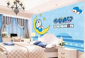 Contoh wallpaper pemandangan alam bagus keren lukisan foto sketsa… hello guys! Lukisan Dinding Kamar Doraemon Simple Cikimm Com