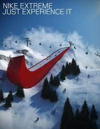 nike extreme swoosh 広告デザイン 広告ポスター ビジュアル