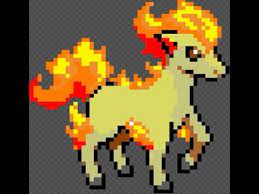 Ponyta pixel art grid by hama girl. Ponyta Pixel Art L Pokemon L Jitox Youtube