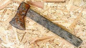 Restoration Rusty Bushcraft Axe Bushcraft Axe Restoration Axe