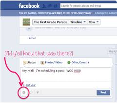 How To Schedule Your Facebook Posts Schedule Facebook Posts First Grade Parade School Technology