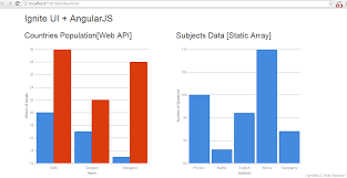 how to work with the ignite ui chart in an angularjs