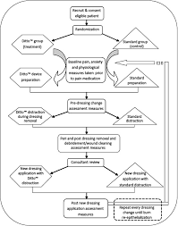 study design flow chart the sequential order and timing of