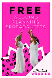 Customizable And Free Wedding Spreadsheets A Practical Wedding