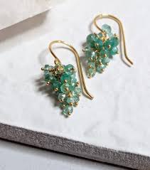 Glasses calvin klein 205w39nyc balmain silver eyewear jewelry silver jewels jewell jewels. Emerald Grape Earrings Kate Wood Jewellery