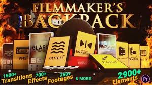 Filmmaker S Backpack Big Pack Of Transitions Effects Footages And Presets For Premiere Pro Filmmaking Premiere Pro Day For Night