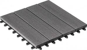 Diese sind der rutschfesteklasse r 10, r 11 oder r 12 zugeordnet. Wpc Fliese Coextrudiert Anthrazitmix 30 X 30 Cm Auf Kunststoffgitter Glatt Geburstet 22 X 300 X 300 Cm 6 St Ve
