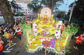 This parade is an annual event which is held in vihara temple. Wesak Day Parade A Colourful Spectacle The Star