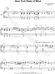 Billy Joel New York State Of Mind Sheet Music In C Major Transposable Download Print Sheet Music Billy Joel Billy Joel New York