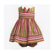 Bonnie Jean Multi Stripes W 3d Butterflies Sleeveless Dress