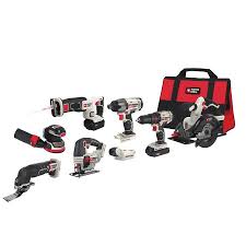Black And Decker 20v Lithium Battery Charger Lowe S Porter Cable 8 Tool 20 Volt Max Power Tool Combo Kit With Soft Case In 2020 Combo Kit Porter Cable Drill Driver