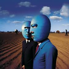 Pink Floyd album cover by Storm Thorgerson featuring Blue Man Group :  r/weirddalle