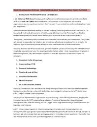 Technical Financial Proposal For Enterpreneurship Training Aleoiii Trinees Puntland 1 Consulta Technical Proposal Proposal Templates Sample Proposal Letter