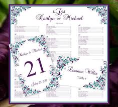 Wedding Seating Chart Template Printable Poster Plan