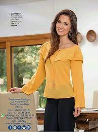 Pin En Blusas Con Vuelos