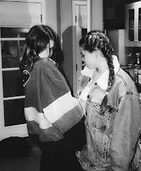Black And White Best Friends Goals Kaia Gerber And A Friend Best Friend Photos Friend Photos Kaia Gerber
